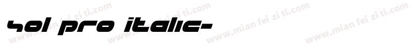 Sol Pro Italic字体转换